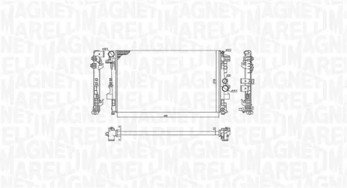 MAGNETI MARELLI Radiator, engine cooling (350213955000)