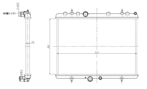 NRF Radiator, engine cooling (58312A)