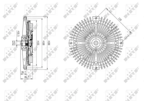NRF Clutch, radiator fan (49588)