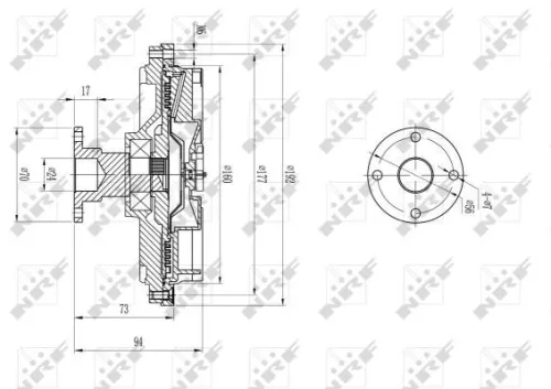 NRF Clutch, radiator fan (49591)