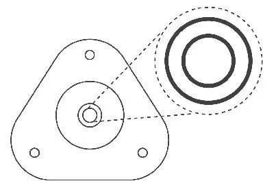KYB Repair Kit, suspension strut support mount (SM5639)