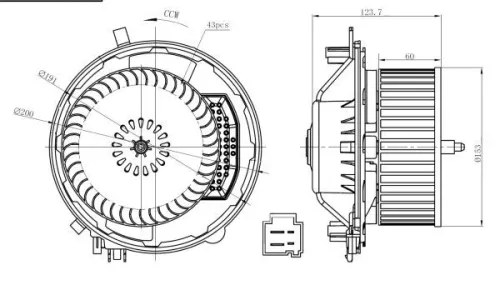 NRF Interior Blower (34283)