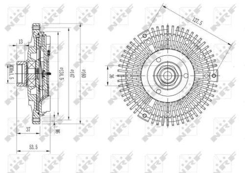 NRF Clutch, radiator fan (49673)