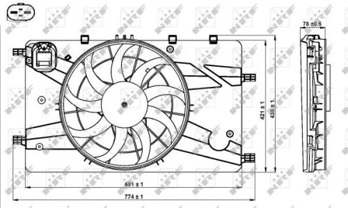 NRF Fan, engine cooling (47757)