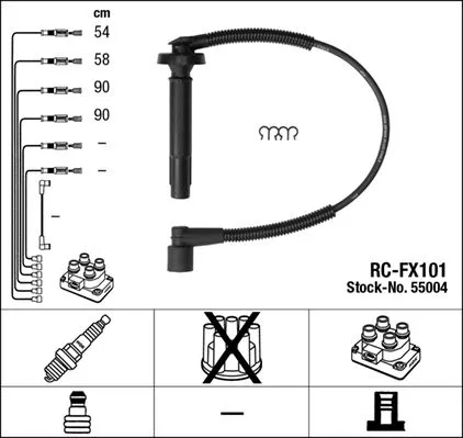 NGK Ignition Cable Kit (55004)