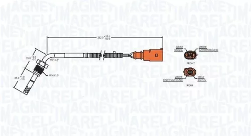 MAGNETI MARELLI Sensor, exhaust gas temperature (172000173010)