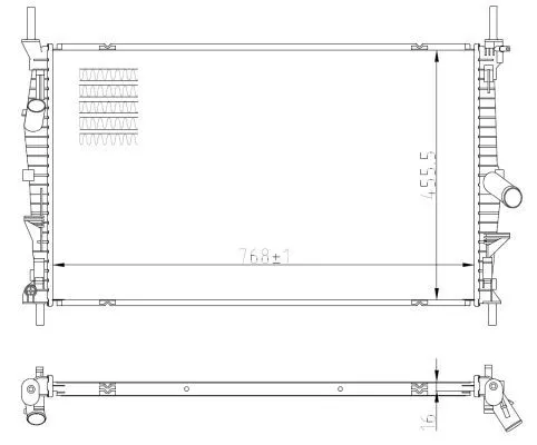 NRF Radiator, engine cooling (59293)