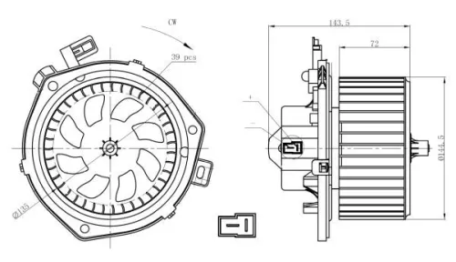NRF Interior Blower (34280)