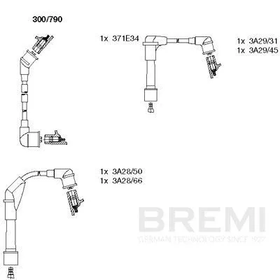 BREMI Ignition Cable Kit (300/790)