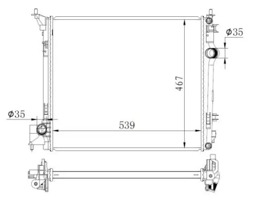 NRF Radiator, engine cooling (59271)