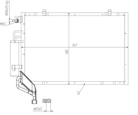 NRF Condenser, air conditioning (350453)