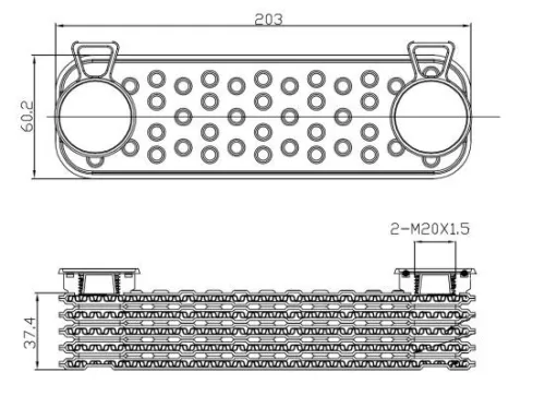 NRF Oil Cooler, engine oil (31829)