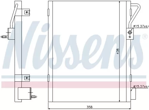 NISSENS Condenser, air conditioning (940019)