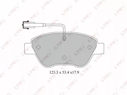 Disc brake pads, front