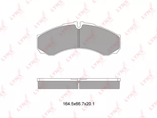 Disc brake pads, rear