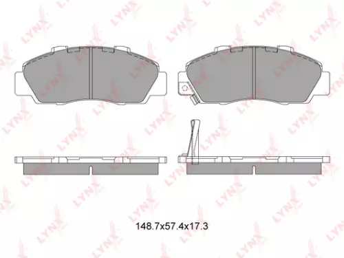 Disc brake pads, front