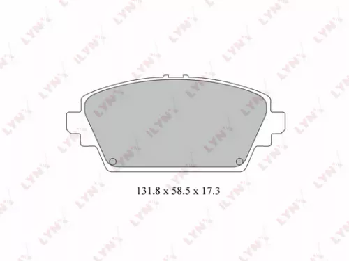 Disc brake pads, front