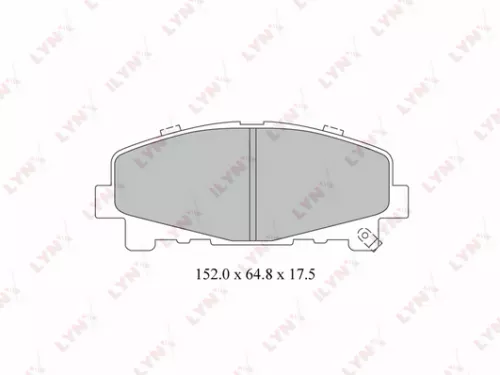 Disc brake pads, front