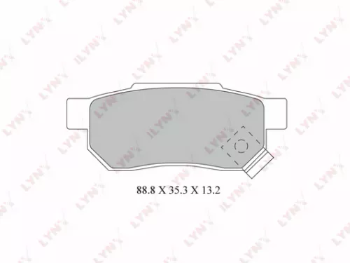 Disc brake pads, rear