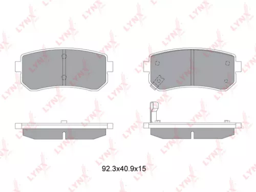 Disc brake pads, rear