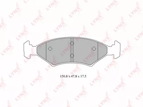Disc brake pads, front