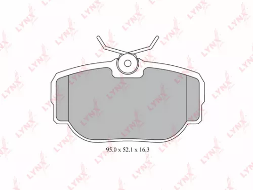 Disc brake pads, rear