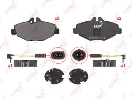 LYNXAUTO Disc brake pads, front (BD-5323)