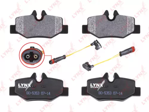 LYNXAUTO Disc brake pads, rear (BD-5353)