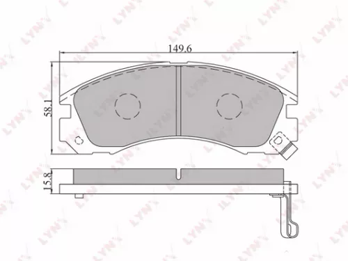 Disc brake pads, front
