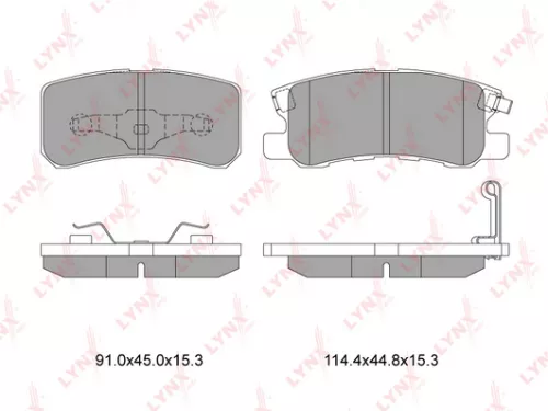 Disc brake pads, rear