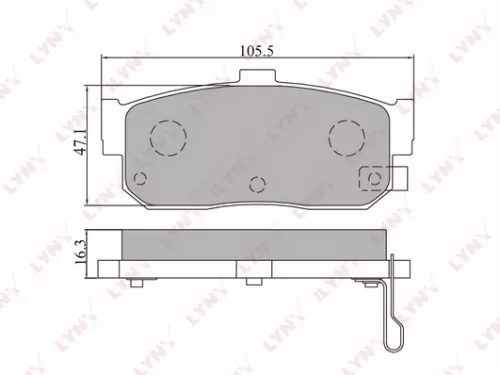 Disc brake pads, rear