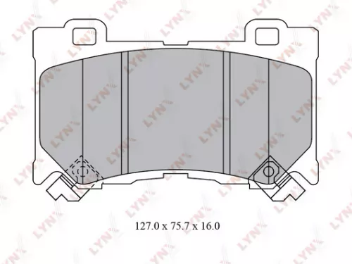LYNXAUTO Disc brake pads, front (BD-5742)