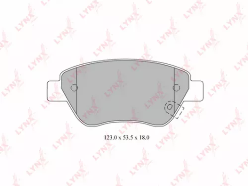 Disc brake pads, front