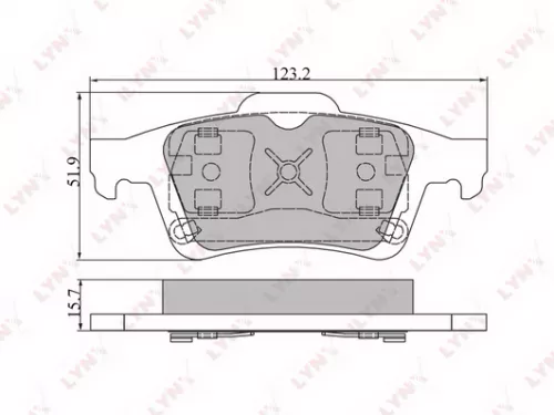 Disc brake pads, rear