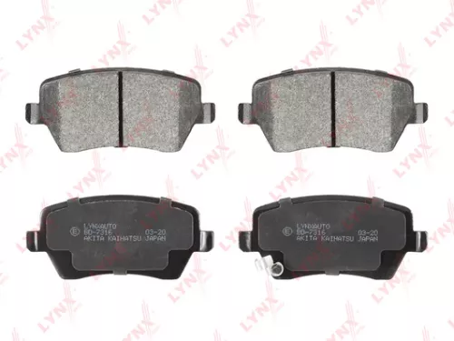 Disc brake pads, front