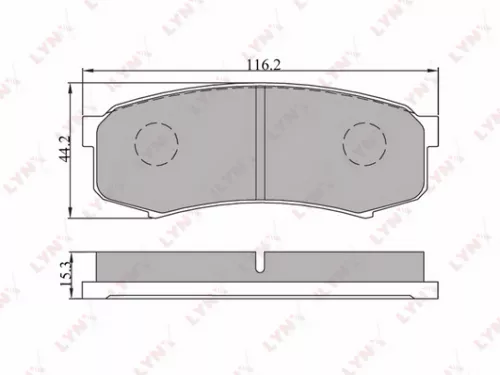 Disc brake pads, rear