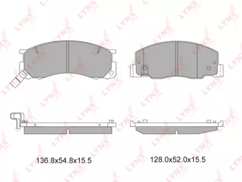 Disc brake pads, front