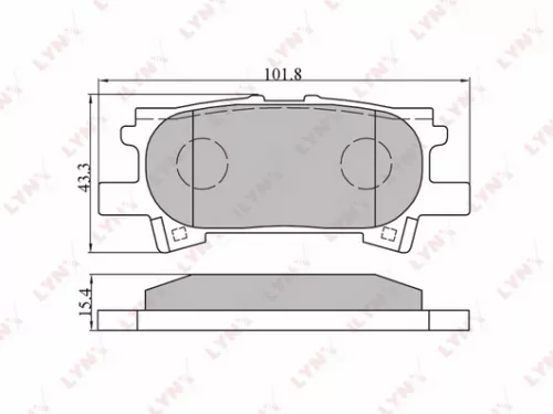 Disc brake pads, rear