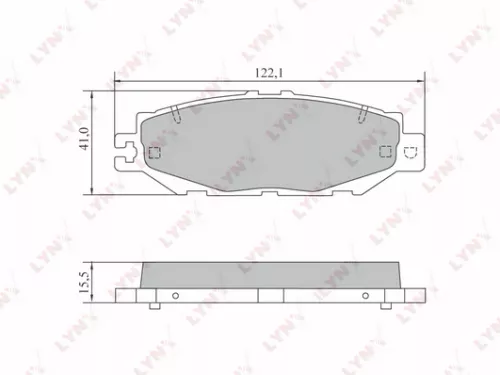 Disc brake pads, rear