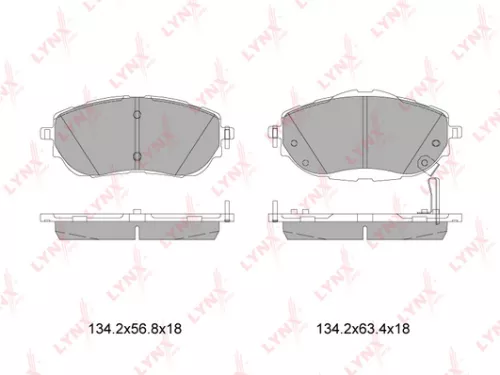 Disc brake pads, front
