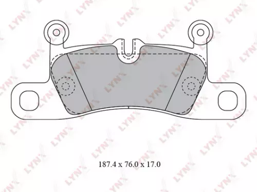 Disc brake pads, rear