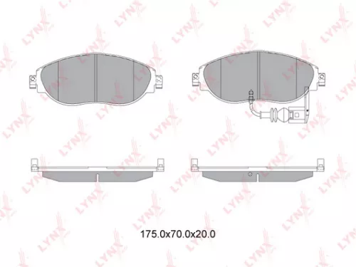 Disc brake pads, front
