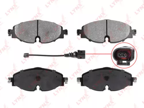Disc brake pads, front