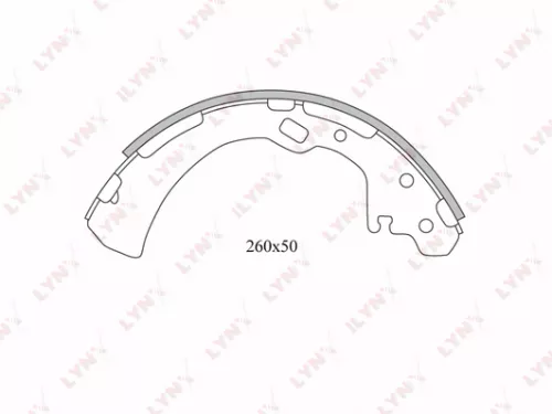 LYNXAUTO Brake shoes (BS-5713)