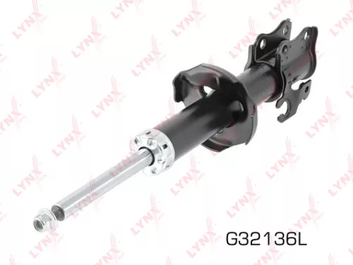 Shock absorber strut gas, left, front