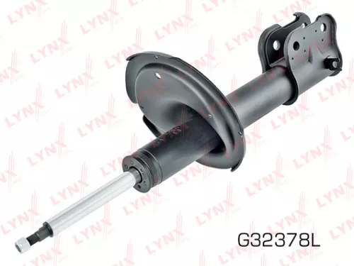 Shock absorber strut gas, left, front