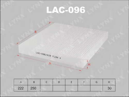 LYNXAUTO Cabin filter (LAC-096)
