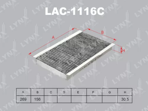 Cabin filter, carbon