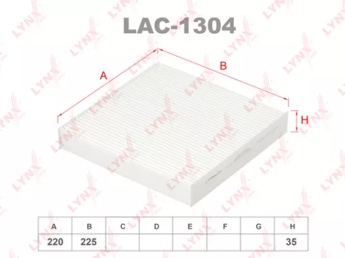 LYNXAUTO Cabin filter (LAC-1304)
