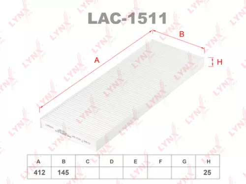 LYNXAUTO Cabin filter (LAC-1511)